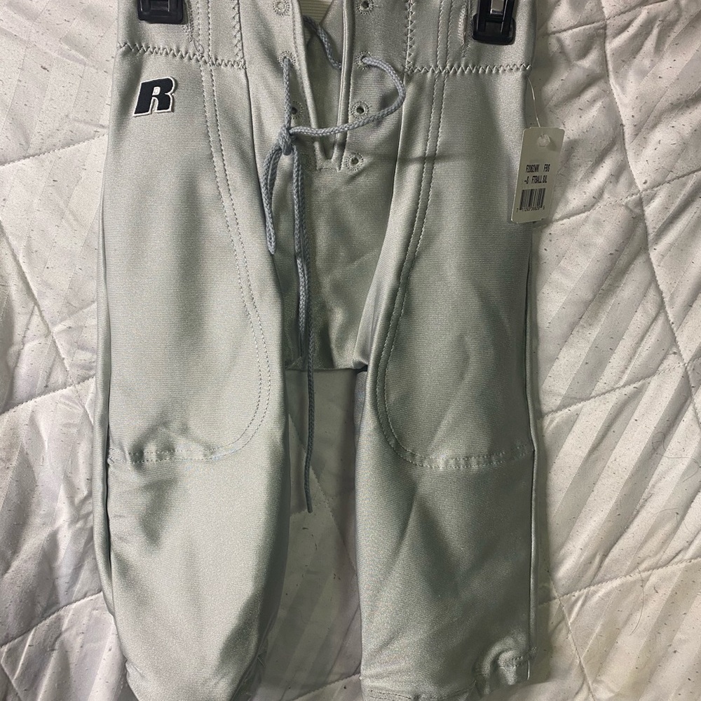 Russell Athletic Silver Youth Small Football Pants